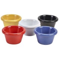 Smooth Black Melamine Ramekin